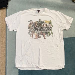Avengers comic shirt.